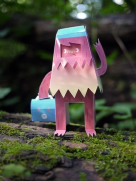 纸工艺品雪人-英国Persistent Peril纸质工艺品艺术家作品