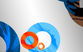 高清晰彩色圆圈壁纸