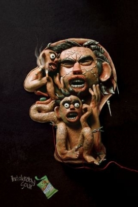 曼妥思糖果与零食平面创意平面