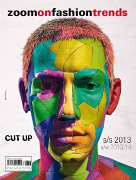 zoom色块人像拼图杂志封面设计