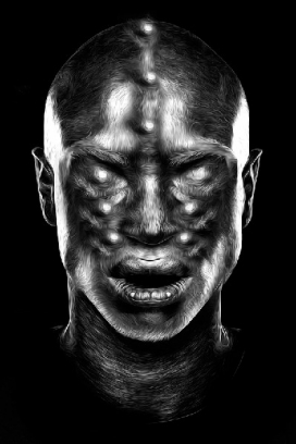 FANTASMAGORIK®烟雾抽丝PS数字人物设计-法国巴黎obery nicolas数字插画作品