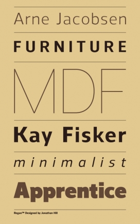 Regan-Typeface里根英文字体设计-英国纽卡斯尔Jonathan Hill字体设计师作品