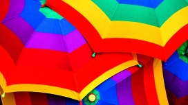 色彩伞-五颜六色的雨伞
