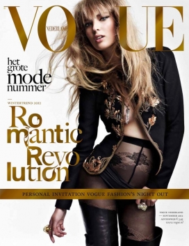 黑色时尚-Vogue杂志荷兰封面