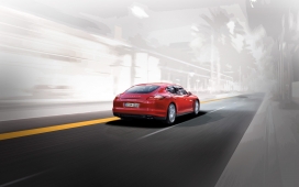 纯粹Panamera-GTS-全新2012高清晰新款保时捷panamera红色跑车壁纸