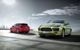 关山度若飞-高清晰保时捷全新Cayenne GTS越野车壁纸系列