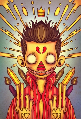 NEONMOB-墨西哥奇瓦瓦州Raul Urias插画师作品