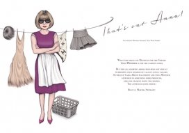 我们的安娜！带眼镜的家庭主妇插画-德国汉堡Matthias Seifarth插画师作品