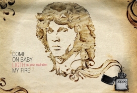 Zippo打火机平面广告