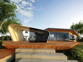 一个弹出式的建筑