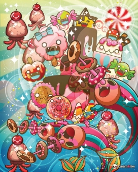 生活是一个甜美的jorney-新加坡Caramelaw a.k.a Sheena Aw插画机构作品