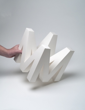 4D英文字母设计-西班牙巴塞罗那Lo Siento设计机构作品