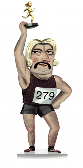 亚军赛事礼仪插画-澳大利亚悉尼Nigel Buchanan 插画师作品