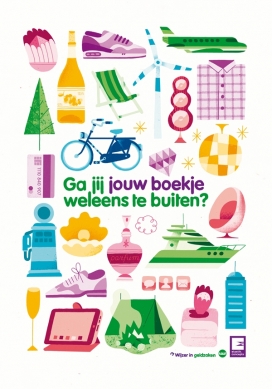 荷兰布雷达Rick Hedof插画师作品-翻开书的插画