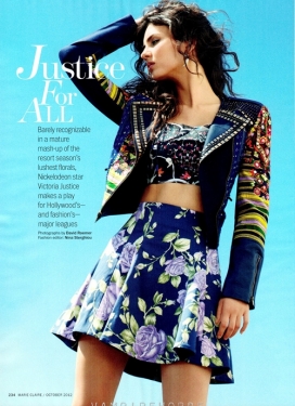 Marie Claire嬉皮的漂亮时尚女装