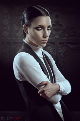 乌克兰基辅Istratova Irina人像插画师作品-哥特式的肖像