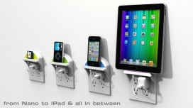 xWallDock带支撑架的电源插座-纽约Vertex设计机构作品