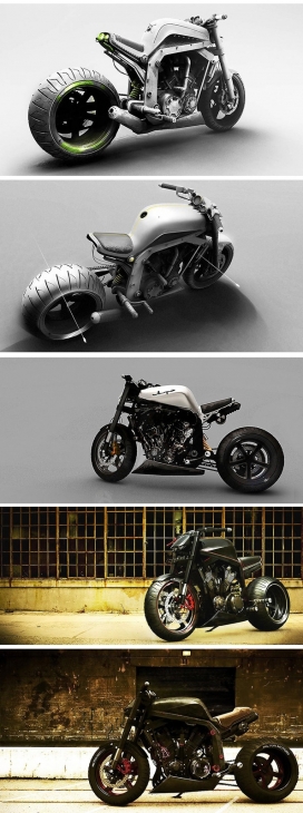 Slugger01摩托车-瑞典于默奥Mikael Lugnegård工业设计师作品