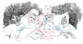 爱丽丝梦游仙境，核画廊博览会-澳大利亚悉尼Marguerite Sauvage插画师作品