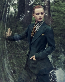 秋天的男装波希米亚风格-充满未来感的外观女性