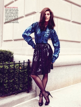 蓝色心情时尚故事-优雅的波希米亚时装风