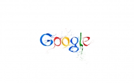 高清晰飞溅油漆谷歌GOOGLE标志