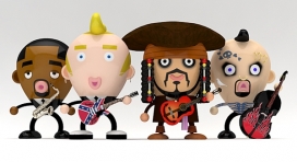 音乐家娃娃系列-日本滨松Tohmei插画师作品