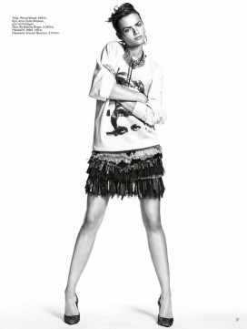 时髦杂志封面故事的合奏