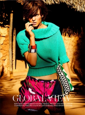 玛丽克莱尔-丰富多彩的非洲异国情调人像