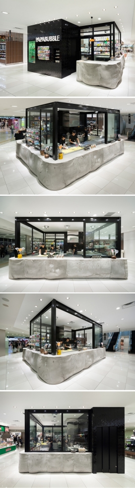 黑色糖果亭店铺设计－东京Schemata大丸图式建筑事务所