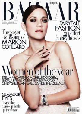 玛丽昂・歌迪亚-时尚芭莎英国2012年12月