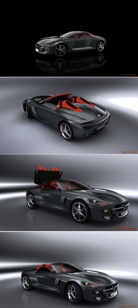 中国上海摄影师Slimane TOUBAL作品-300 SL跑车