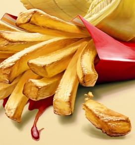 食品水果食物插画-智利圣地亚哥Oscar Ramos插画师作品-选择生活健康