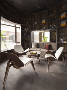 上海黄浦江旁的休闲植物购物地咖啡厅和一个洞穴般的鞋店-HRC建筑师作品