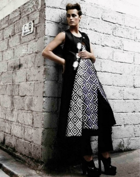 城市时尚-艾伦・格拉特&玛丽・克莱尔，俄罗斯20世纪70年代摇滚歌手艾伦・格拉特时尚时装人像