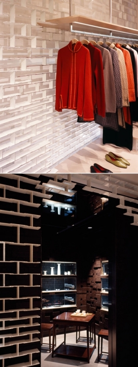 尚夏女装服饰北京店店铺设计-Kengo Kuma室内设计公司作品