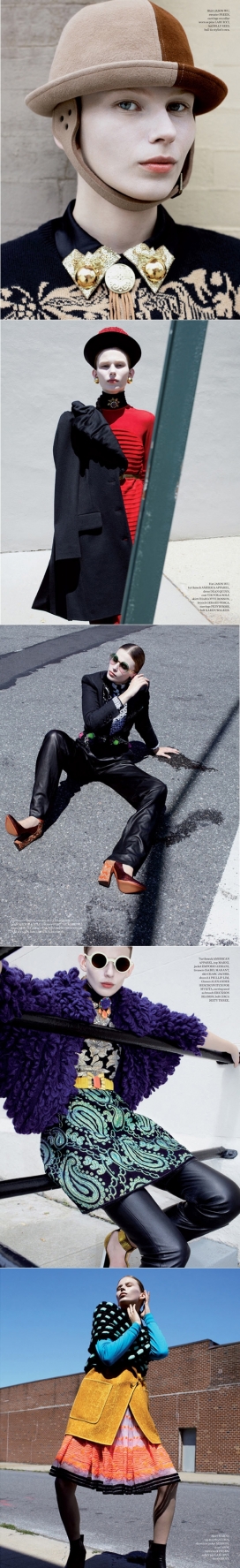 莫妮卡-古怪的时尚民俗氛围，独特的印花图案和修身裤