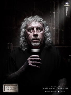 洗去你的罪-Church End劝酒平面广告