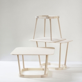 瑞典TAF家居设计机构作品-倒底架桌子家居