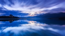 高清晰宽屏蓝湖自然风景壁纸