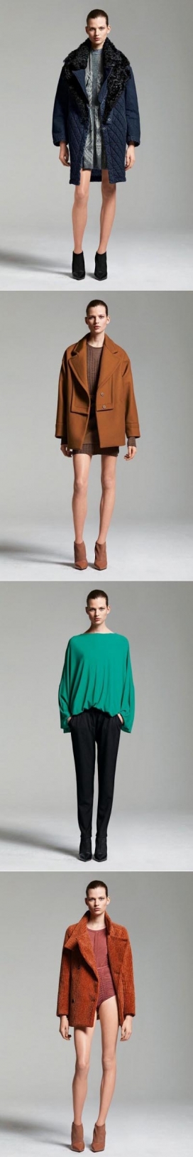 冬之歌-抱短的裙摆，褶皱的细节，纯粹的材料，宽敞的外衣