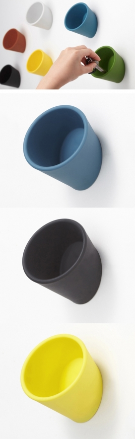 壁挂式小饰品钥匙手表存储设计桶-Ideaco家居设计师作品