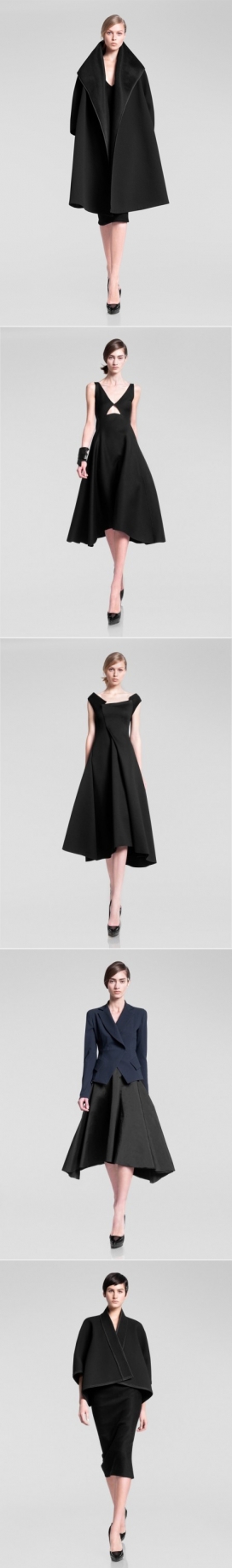 时尚茧状外衣件女装秀-纯粹的裙子和裁剪丝绸上衣