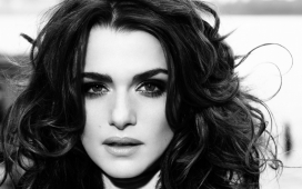 高清晰蕾切尔大美女黑白人像