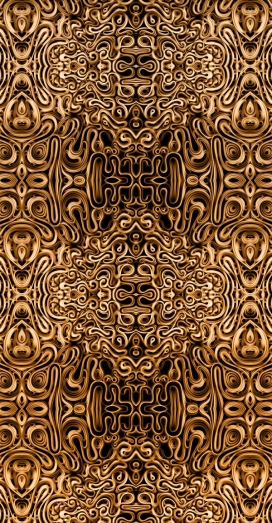 时尚花纹雕塑图案插画-俄罗斯圣彼得堡Evgeny Kiselev设计机构作品-ORO&Sierra Nevada