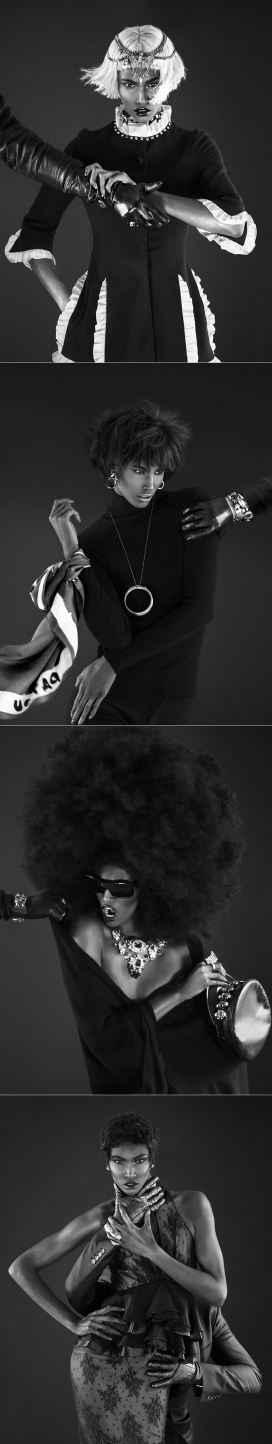 你不能碰-时尚飘“盗贼”黑白艺术人像作品
