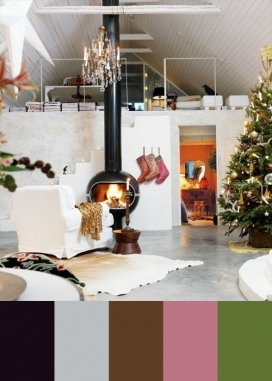 CMYLK现代圣诞装饰空间