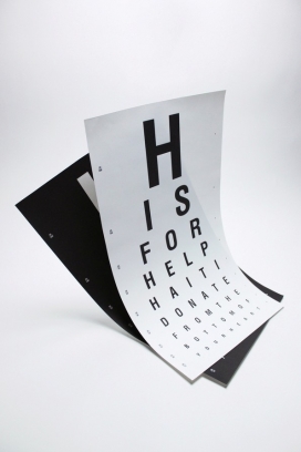 新加坡SILNT工作室作品-海地抗震救灾宣传册宣传册，所有海报出售所得款项捐赠给无国界医生