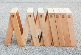 AA Stools弹性伸缩木凳子-日本Torafu工业设计师作品