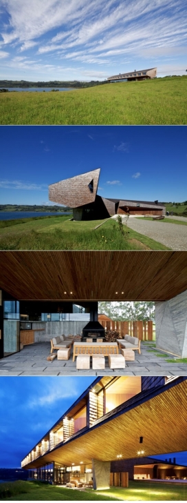 智利群岛的避难所酒店-坐落在巴塔哥尼亚奇洛埃岛，有12间客房-圣地亚哥Santiago建筑师作品